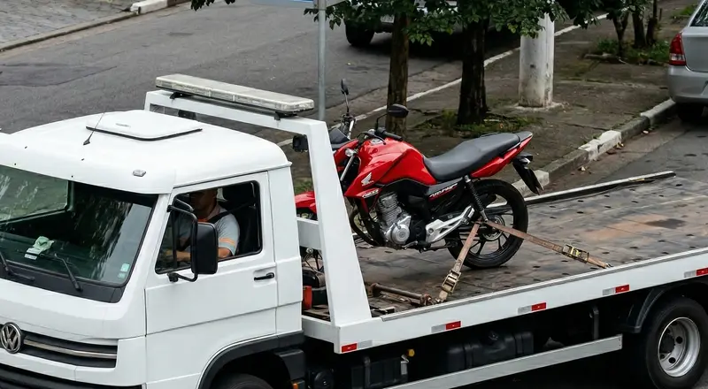 Reboque de moto em São Vicente – guincho especializado para motocicletas